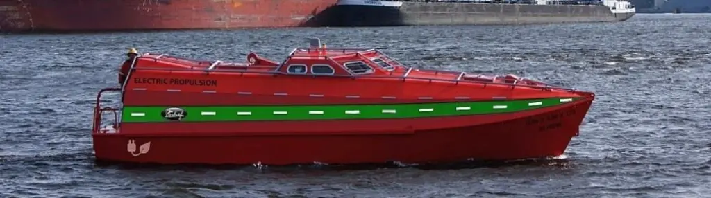 Verhoef freefall lifeboat, type FL50-NS-EP (electric propulsion)