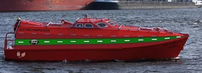 Verhoef freefall lifeboat, type FL50-NS-EP (electric propulsion)