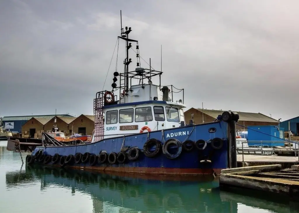 'Adurni' has been operating out of Shoreham Port since its build by Delta Shipyard in 1984