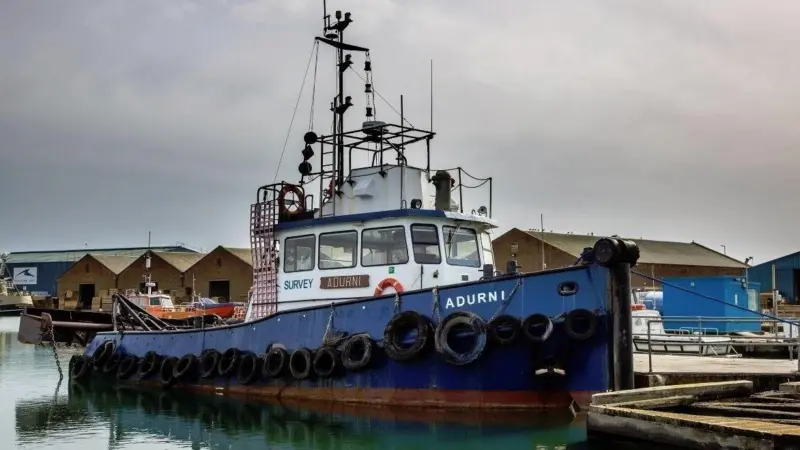 'Adurni' has been operating out of Shoreham Port since its build by Delta Shipyard in 1984