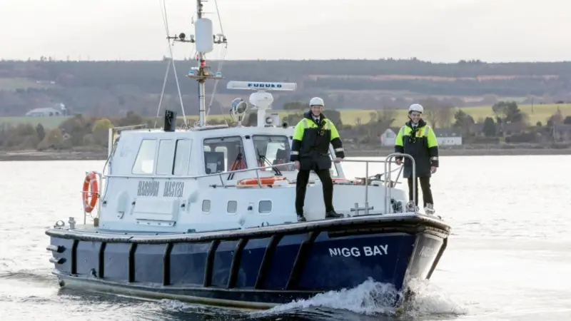 Tom Feakins and Ben Thomson, Port of Cromarty Firth's latest Pilot recruits