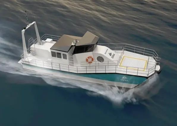 ESNA claims that in addition to its sea-going capabilities this new daughter craft will offer significant savings in fuel consumption