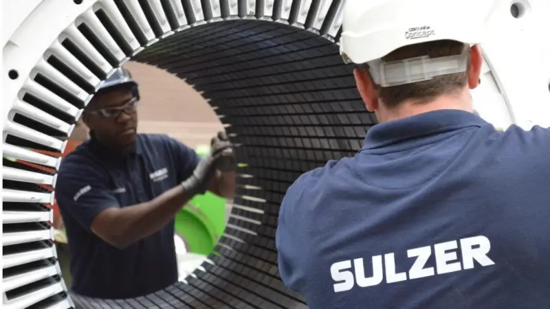Independent repair specialists can work on components from a wide variety of wind turbine designs (Photo: Sulzer)