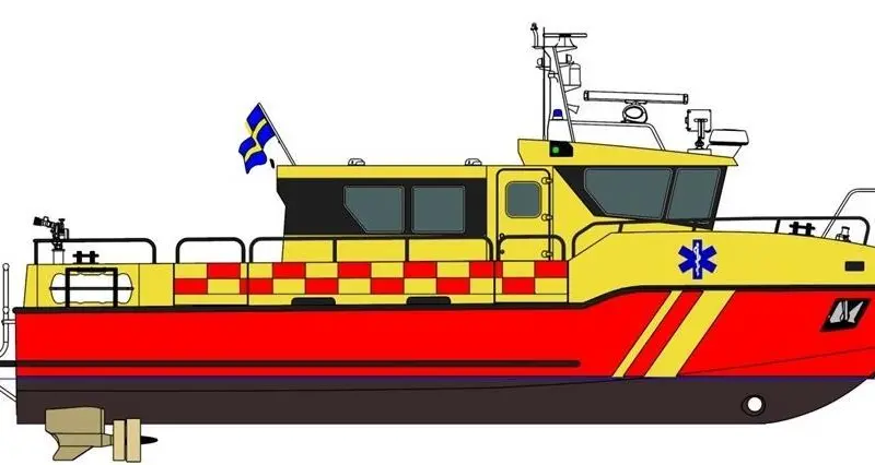 Kewatec design for an ambulance boat