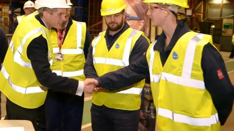 UK Government’s Secretary of State for Defence toured Babcock’s Appledore facility in North Devon