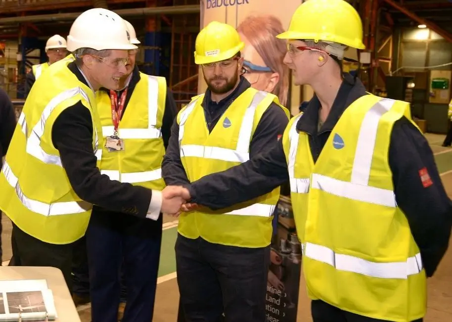 UK Government’s Secretary of State for Defence toured Babcock’s Appledore facility in North Devon
