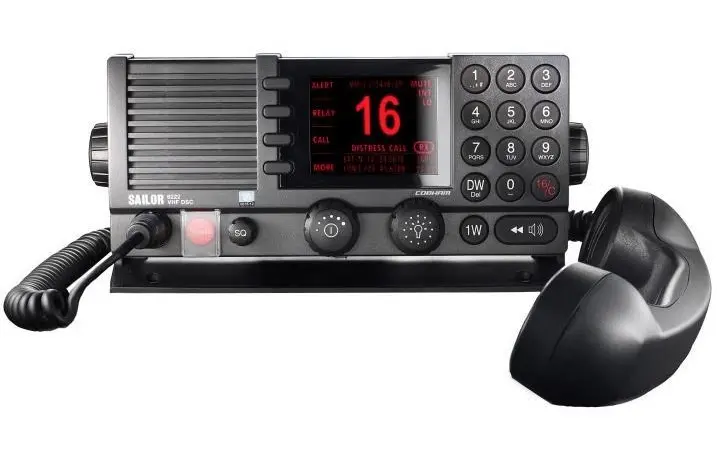 'Samsun' has three Sailor 6222 VHF DSC Class A systems on board
