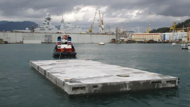 At La Spezia Ingemar overcame the problem of handling extra-large items by producing them directly in the vicinity of the installation site