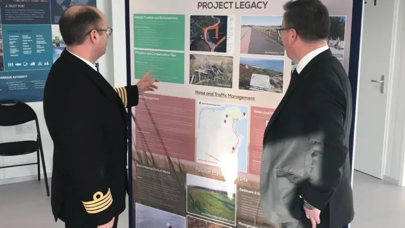 The centre contains information about the different construction activities and the environmental protection measures being deployed