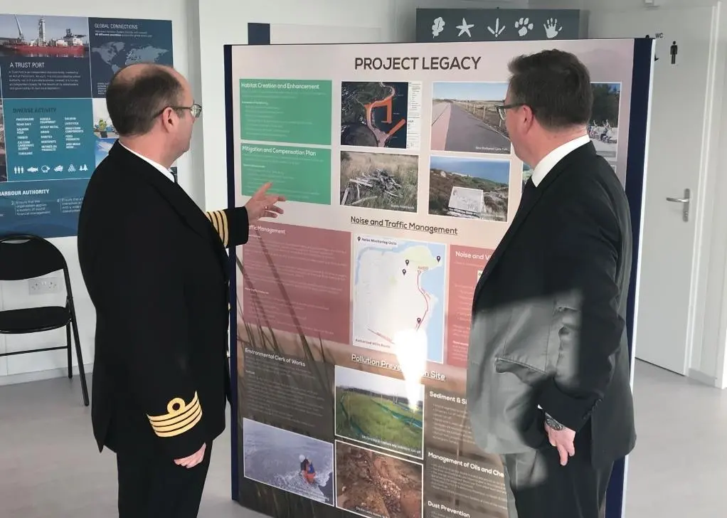 The centre contains information about the different construction activities and the environmental protection measures being deployed