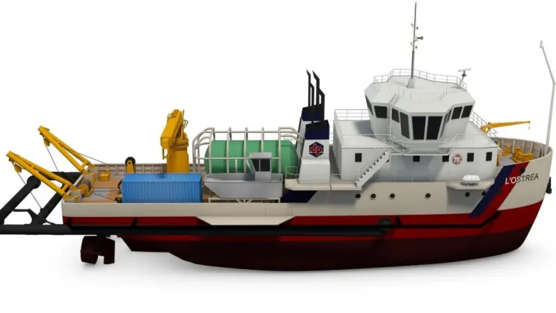 EIG Dragages Ports awarded the contract to Socarenam shipyard, based in Boulogne sur Mer