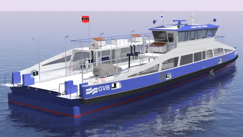 The new 41-metre long Ro-Ro ferries will replace existing vessels that currently operate on three different routes west of Amsterdam