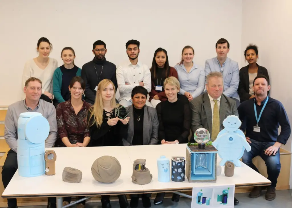 The BinForGreenSeas project saw nine students create designs for an iconic beach waste bin to help reduce seaside waste