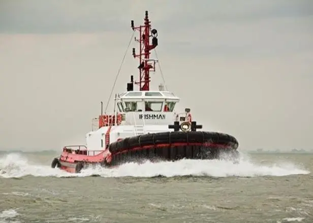SMS tug 'Irishman' at sea