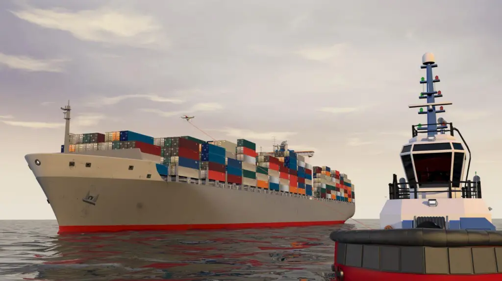 Kotug's drone concept aims to remove the bow tug from the danger zone (Kotug)