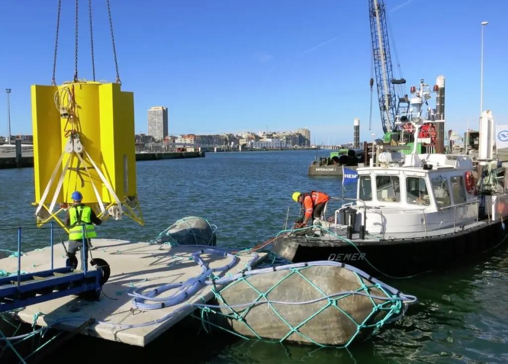 An earlier LAMWEC test deployment was conducted in Belgian waters