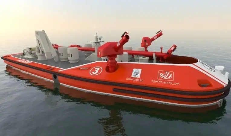 RALamander 2000, will be equipped with FiFi1 capability with a total pumping capacity of 2400m3/hr with optional foam