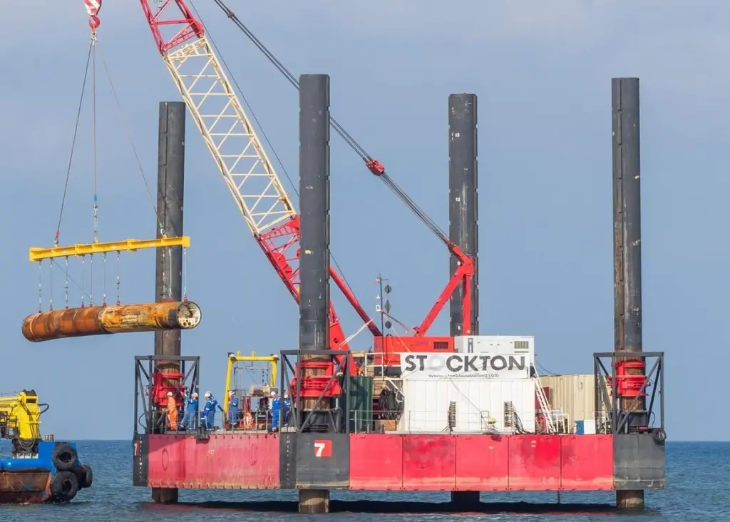 Red7Marine jack-up on a recent job in the Moray Firth