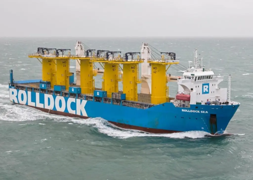 'Rolldock Sea' carrying windfarm transition pieces
