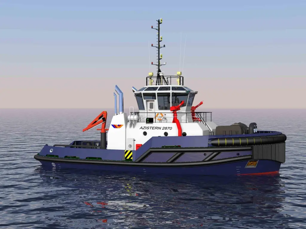 A number of deck equipment options are available with the Azistern 2870 (OSD)
