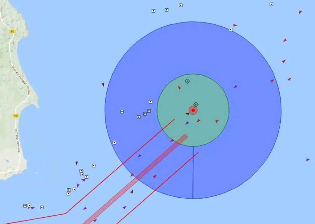 Vesper Marine’s AIS-based Guardian:protect system was used to protect vessels from the hazardous shipwreck and salvage operation