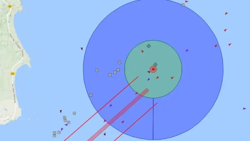 Vesper Marine’s AIS-based Guardian:protect system was used to protect vessels from the hazardous shipwreck and salvage operation