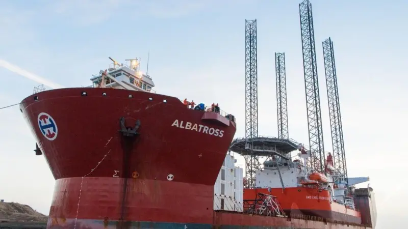 Albatross is a 34,700 tonne heavy transport vessel