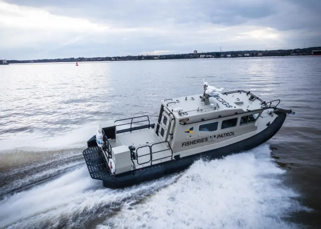 HPB 1300 has a maximum speed of 35 knots and a range of 200 nautical miles