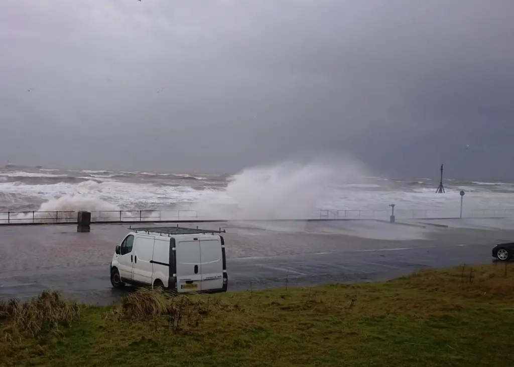 WireWall tool will be used to assess overtopping at vulnerable locations on the 900-metre-long sea wall at Crosby in the North West of England (Photo: Sefton Council)
