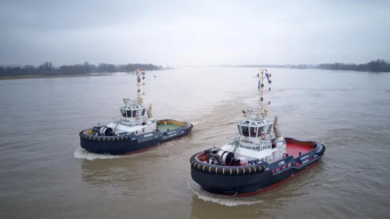 'Phoenix' and 'Lynx' are the two latest ASD 2810s for Iskes' tug fleet (Damen)