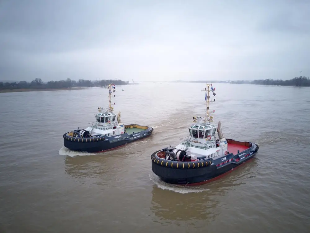 'Phoenix' and 'Lynx' are the two latest ASD 2810s for Iskes' tug fleet (Damen)