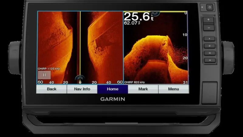 Garmin's Ultra High-Definition ClearVü and Ultra High-Definition SideVü sonar allows anglers to see up to 200 feet below the boat