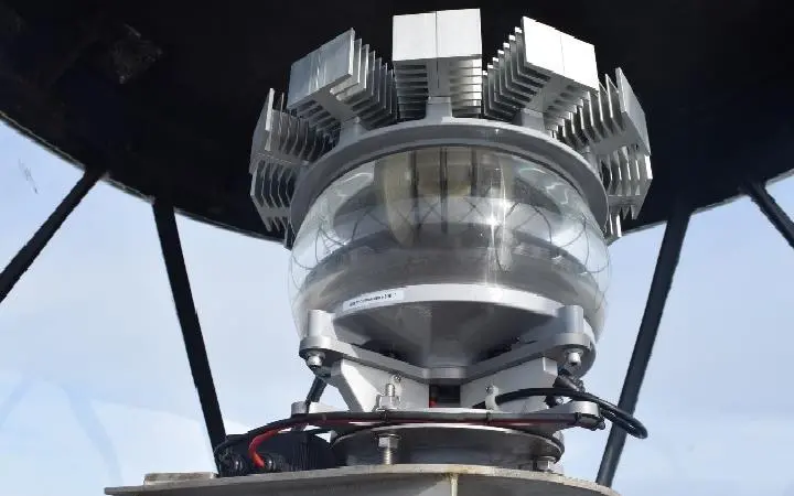 The upgrade included refurbishing the solar and power system of the lighthouse