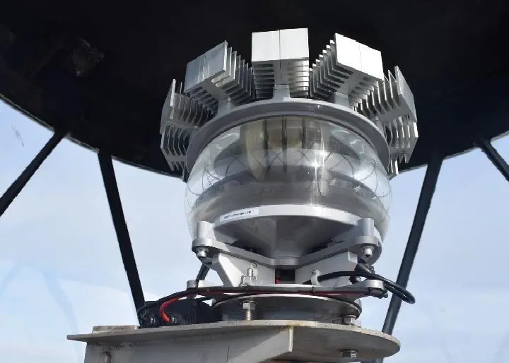 The upgrade included refurbishing the solar and power system of the lighthouse