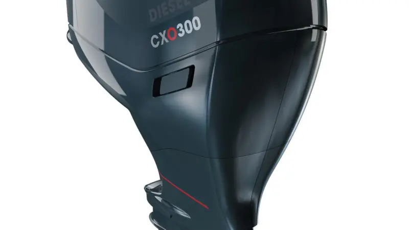Definitely a wolf in sheep's clothing: Cox Powertrain's new 300hp diesel outboard has been made to look as conventional as possible.