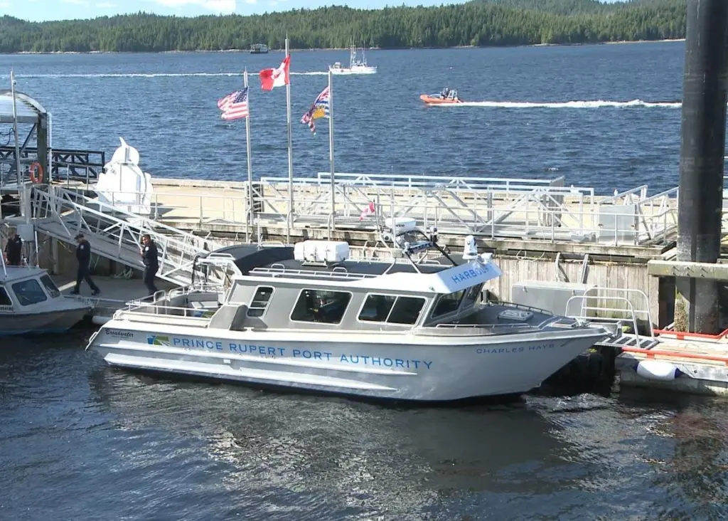 Port Prince Rupert's patrol vessel, ‘Charles Hays’, which is fitted with a full complement of FLIR thermal and Raymarine navigation technologies