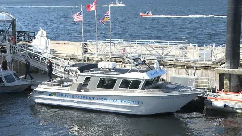 Port Prince Rupert's patrol vessel, ‘Charles Hays’, which is fitted with a full complement of FLIR thermal and Raymarine navigation technologies