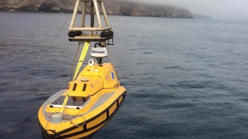 The diesel-powered C-Worker 4 can be launched from a beach trailer and operate continuously for up to 48 hours