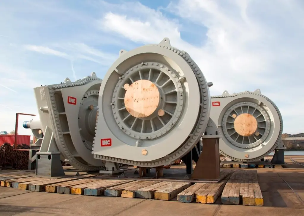 The double-walled dredge pumps have been designed to deliver a total installed power of 7,000kWs per pump