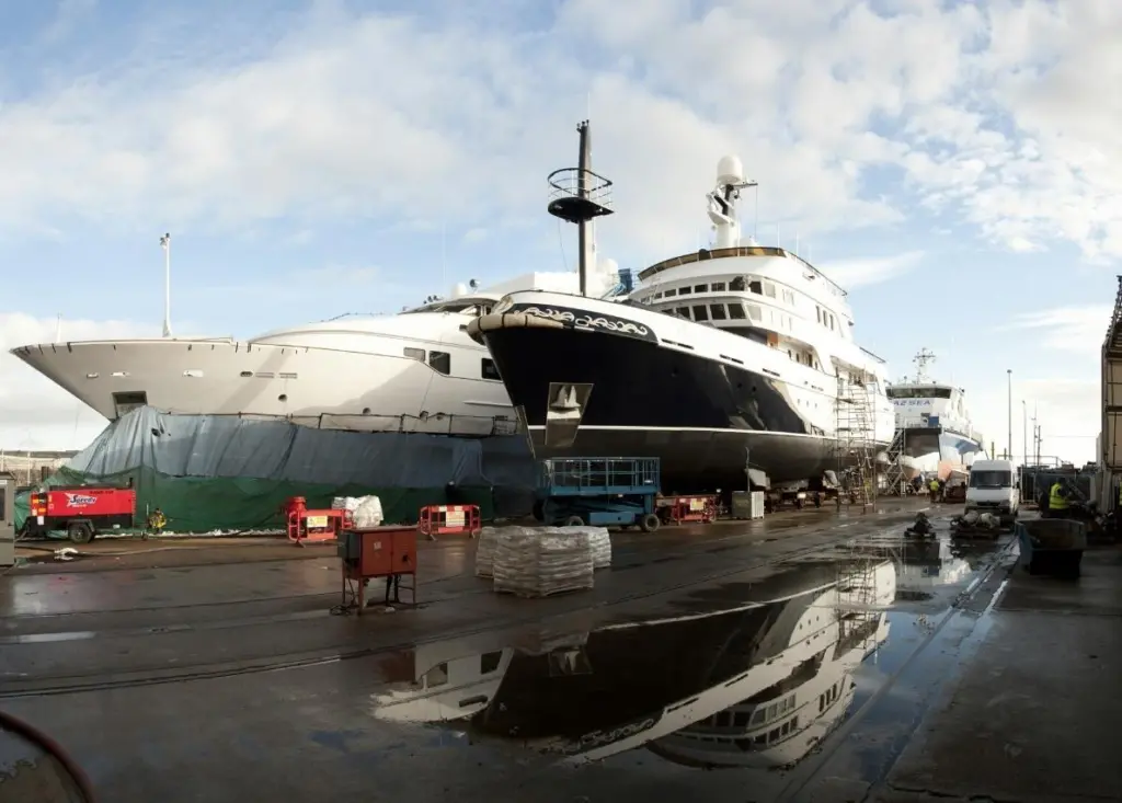The shipyard has had a successful period of growth with several Super Yachts