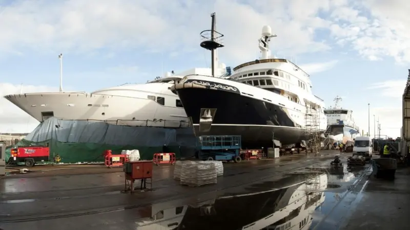 The shipyard has had a successful period of growth with several Super Yachts