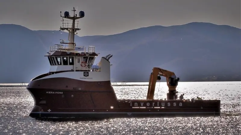 25m aquaculture workboat for Inverlussa Marine services