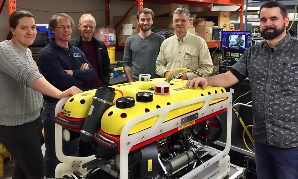 A Saab Seaeye Falcon ROV  is helping Canada’s Dalhousie University find lost underwater aquatic animal tracking stations