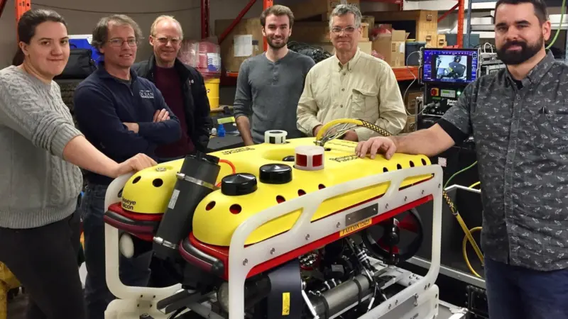 A Saab Seaeye Falcon ROV  is helping Canada’s Dalhousie University find lost underwater aquatic animal tracking stations
