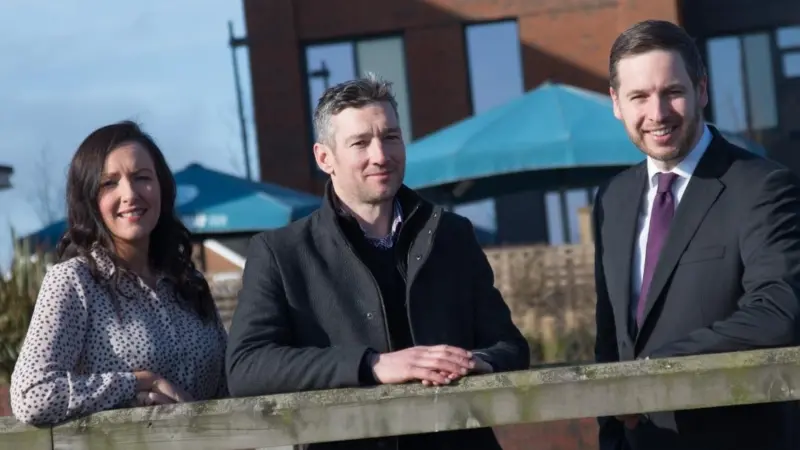 From left to right, Amy Webber of Blyth Workspace, Tony French RockSalt Subsea and John Hildreth from Energy Central