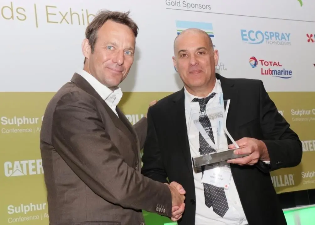 “The award raise awareness of the importance of protecting ship systems from a cyber-attack,” said Naval Dome CEO Itai Sela, pictured right