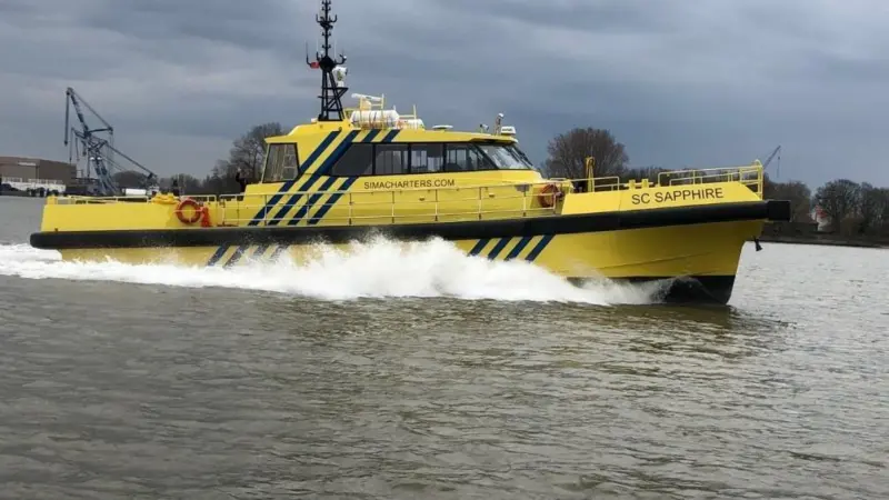 ‘SC Sapphire’ is the first CTV to be equipped with NAMJet’s TJ611HH high thrust waterjets