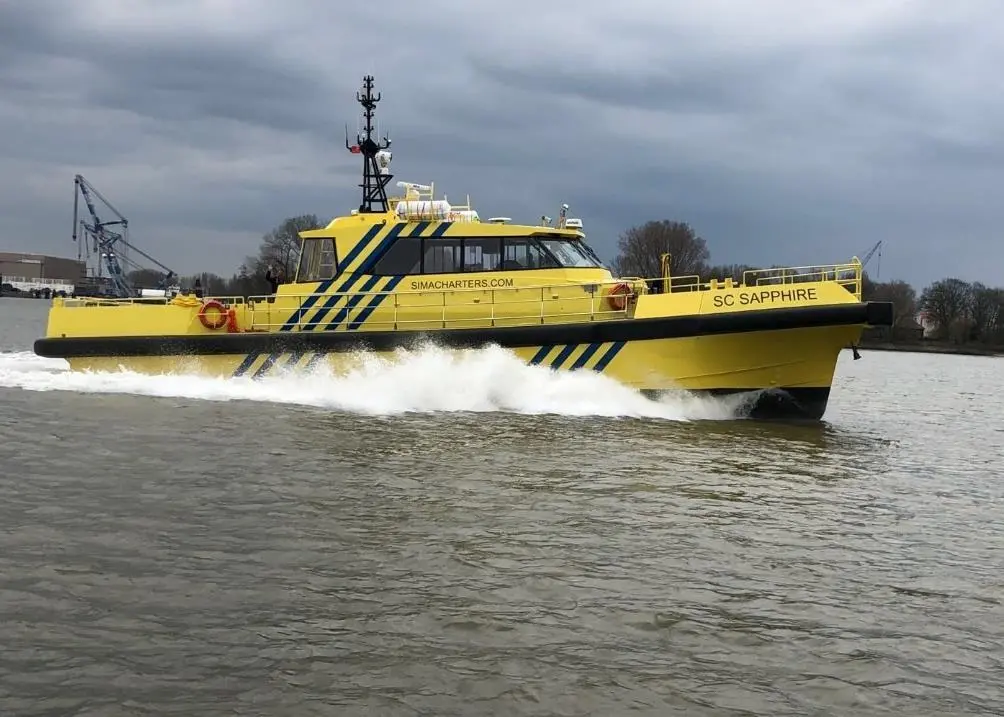 ‘SC Sapphire’ is the first CTV to be equipped with NAMJet’s TJ611HH high thrust waterjets