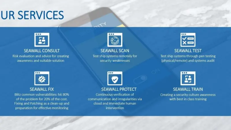 An overview of OSERV's maritime cyber security services