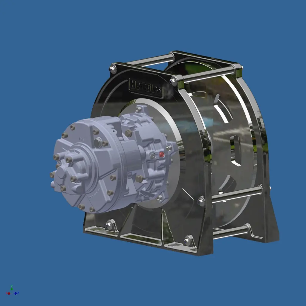 The new universal deck winch further expands the Company’s acclaimed range of hydraulic winches